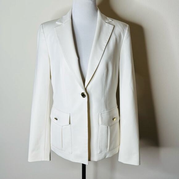 DKNY Ivory One Button Blazer - Picture 1 of 7